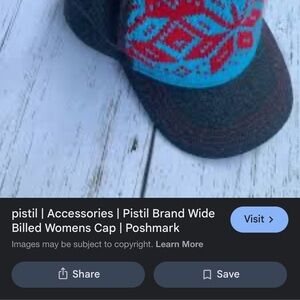 Pistil Red and Blue Patterned Cap